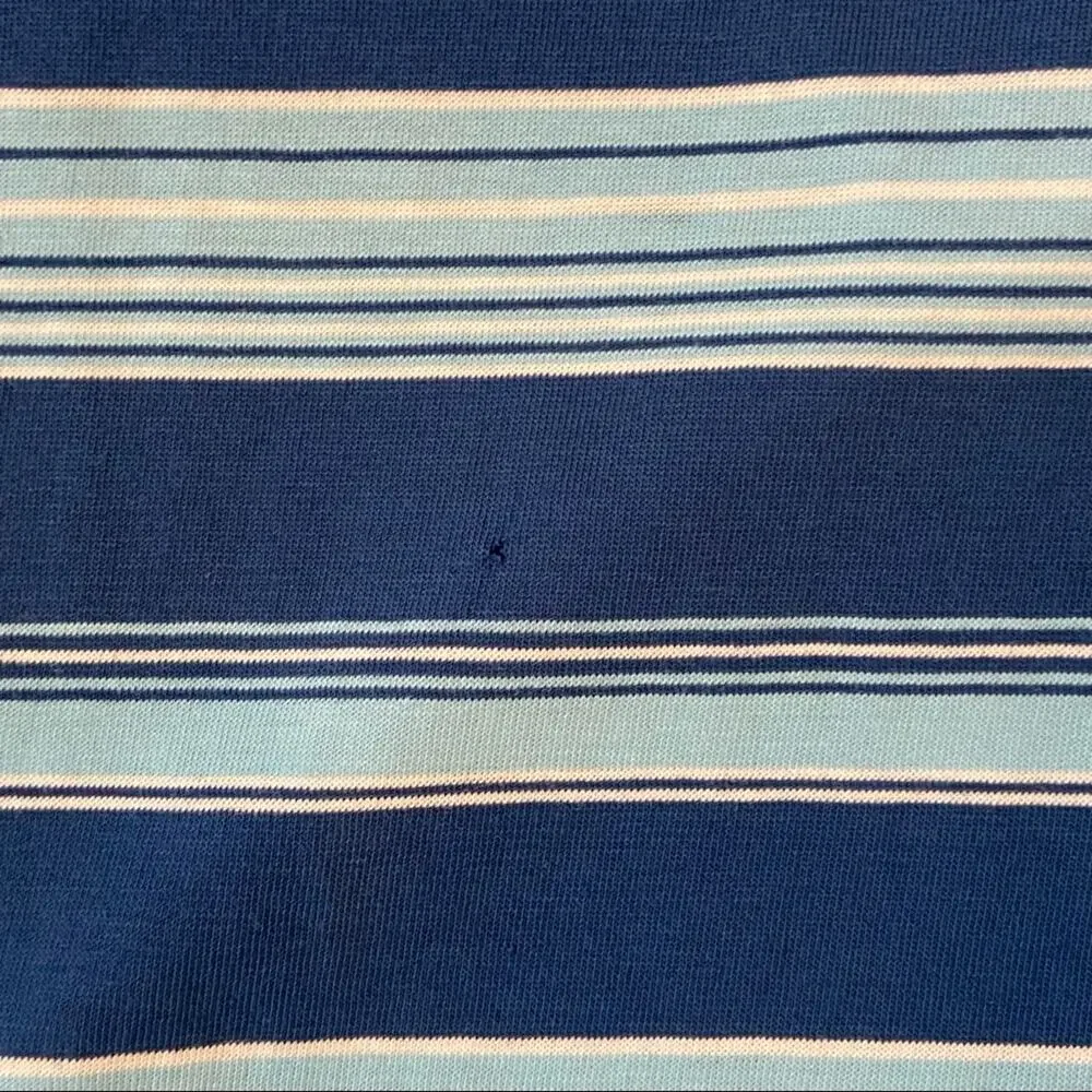 The North Face Blue Striped Polo Collar Men's Size Medium